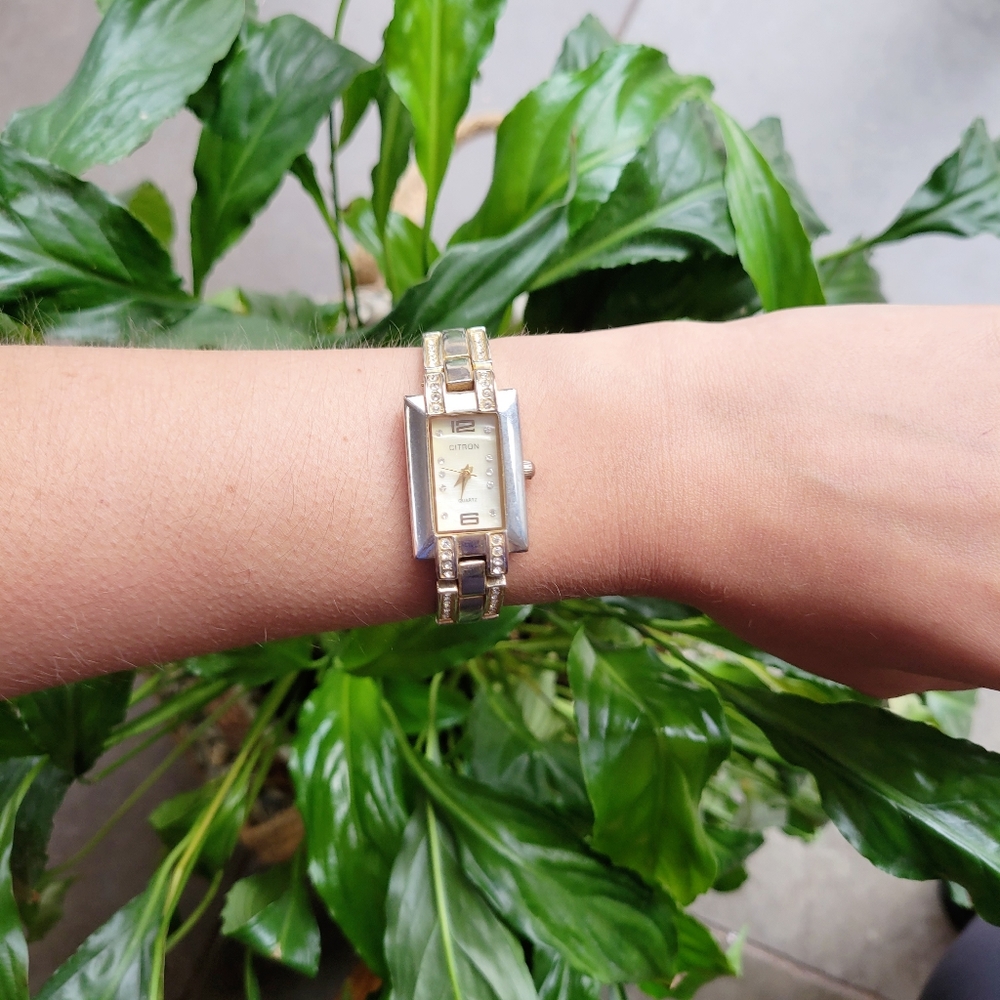 Citron Rhinestone Quartz Classic Diamond Watch - Picture 2 of 7